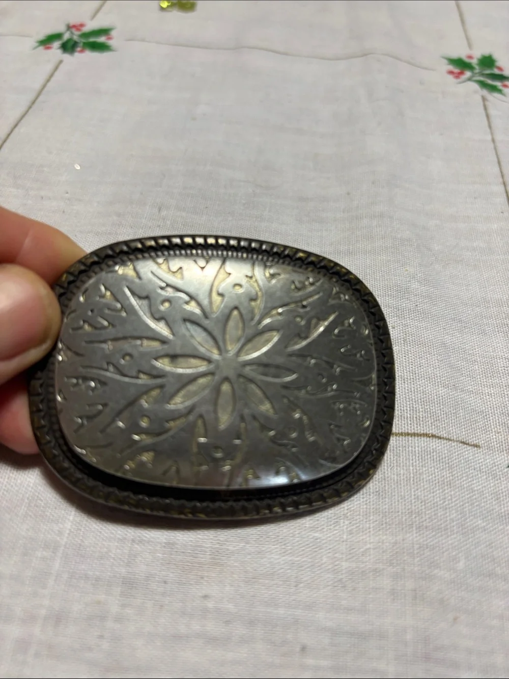 Silver-tone Belt Buckle